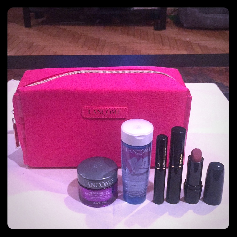 🆕Lancôme Travel Deluxe Mascara Cream Makeup Bag💄